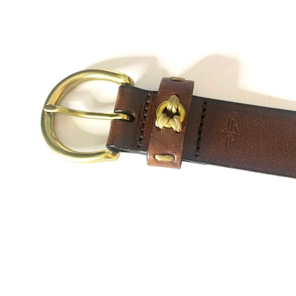 Dockers Men’s Size 3X Thick Brown Genuine Leather Adjustable Dress Work Belt - Picture 1 of 9